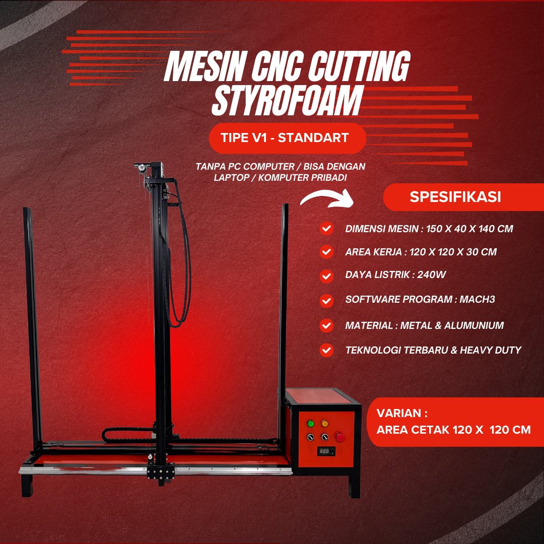 mesin cnc cutting styrofoam v1