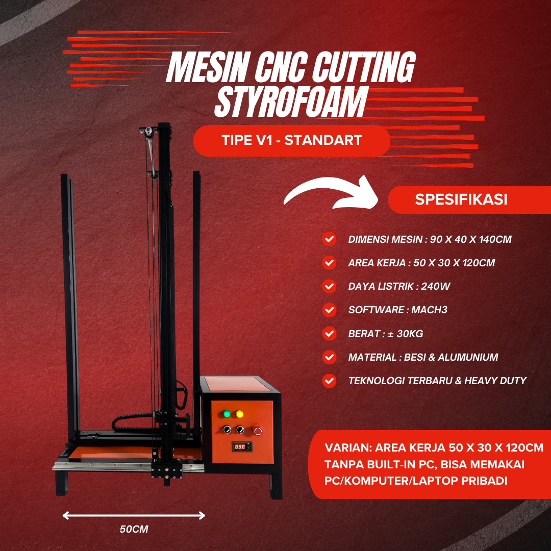 mesin cnc cutting styrofoam v1