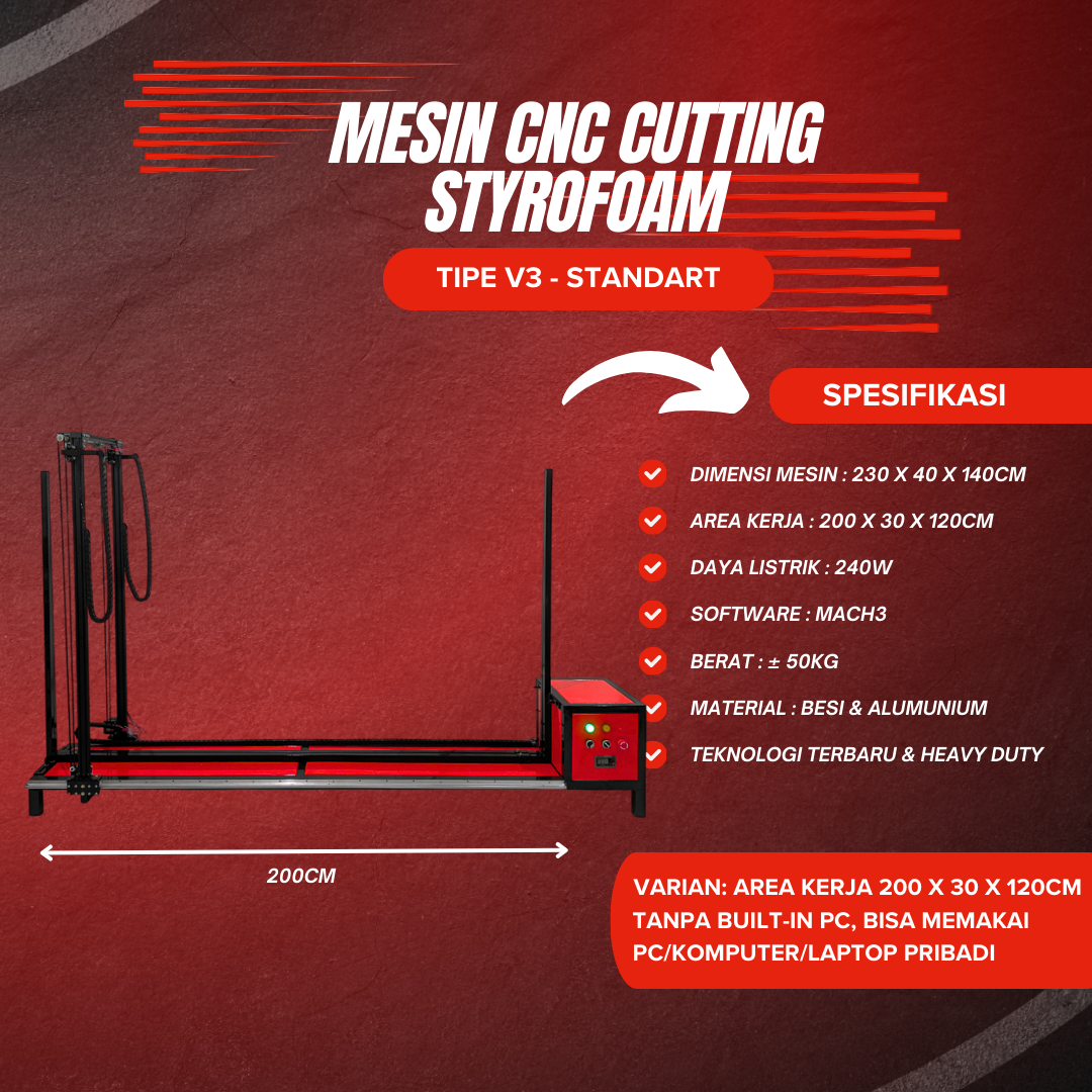 mesin cnc cutting styrofoam v3