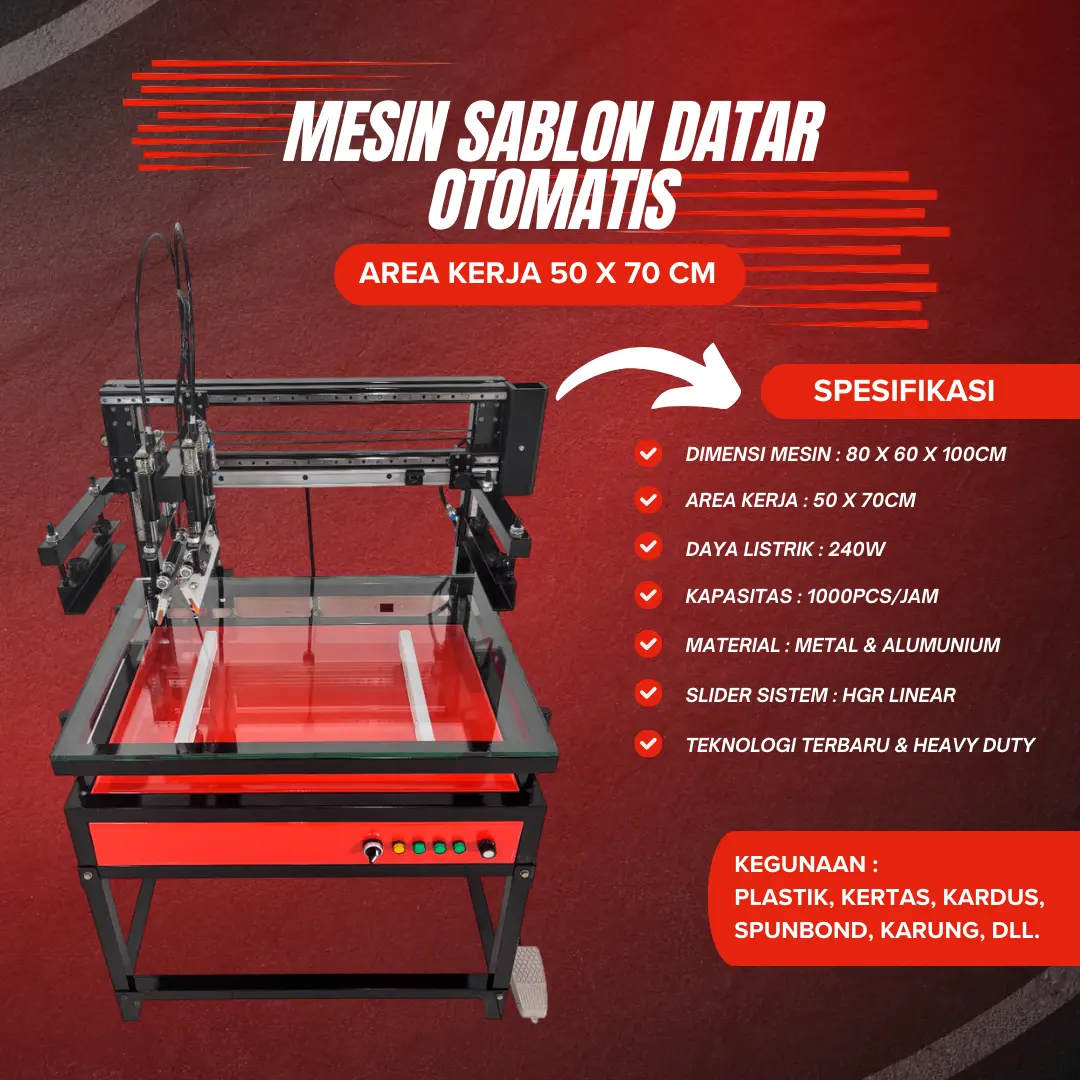 mesin sablon datar